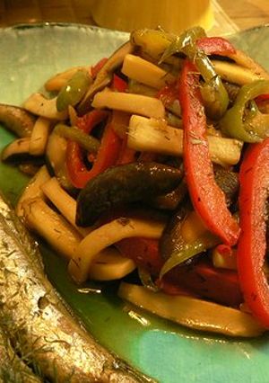 きのことピーマンの焼きマリネ-レシピのメイン写真