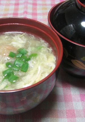 焼鮭あらほぐし入り蓮根餅の溶き玉汁-レシピのメイン写真
