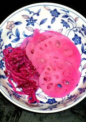 れんこんと紫キャベツの酢漬-レシピのメイン写真