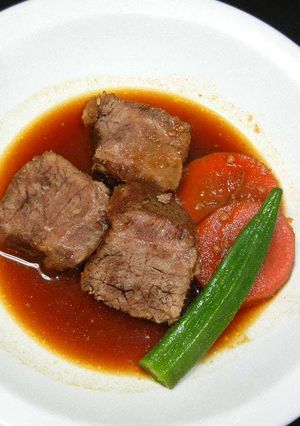 牛バラ肉の味噌トマト煮-レシピのメイン写真