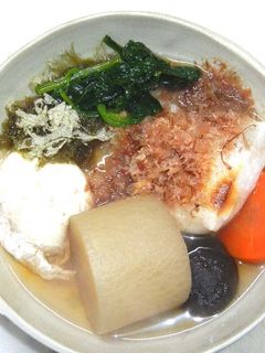 大根の煮物の煮汁で雑煮-レシピのメイン写真