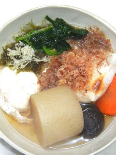 大根の煮物の煮汁で雑煮-レシピのメイン写真