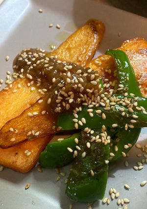 人参ピーマン焼き🥕🫑おいしい味噌ダレ🤤-レシピのメイン写真
