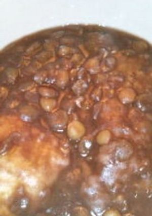 レンズ豆のぜんざい-レシピのメイン写真