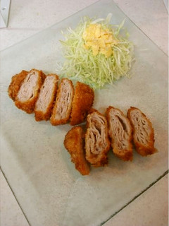 重ねて作るとんかつ (さっぱり風)-レシピのメイン写真