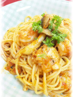 エビときのこのモッツァレラトマトパスタ★-レシピのメイン写真