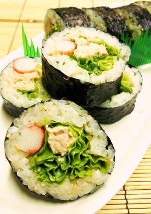 青じそ香る♫太巻き寿司♫節分にも-レシピのメイン写真