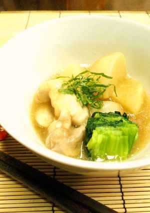 青じそ香るカブと鶏肉の治部煮-レシピのメイン写真