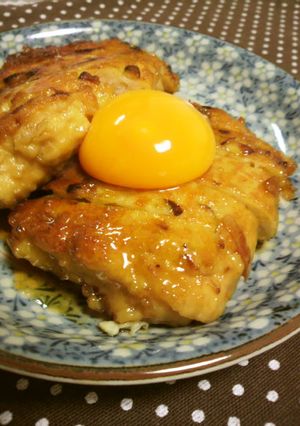 ヘルシー♪鶏てり月見つくね♪-レシピのメイン写真