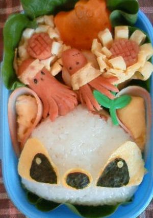 キャラ弁☆スティッチ弁当-レシピのメイン写真