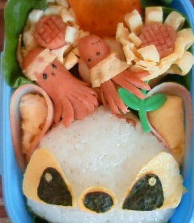 キャラ弁☆スティッチ弁当 by このんち 【クックパッド】 簡単