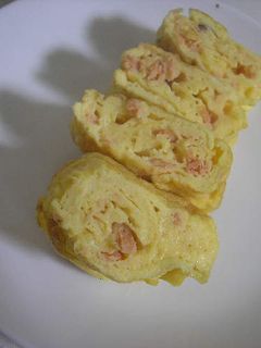 お弁当にぴったり☆鮭フレークの卵焼き♪-レシピのメイン写真