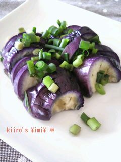 レンジで3分♪なすの蒸し浸し-レシピのメイン写真