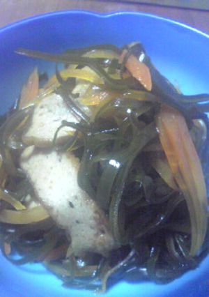 ミネラルたっぷり♪切り昆布の炒め煮-レシピのメイン写真