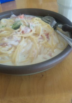 クリームパスタ-レシピのメイン写真
