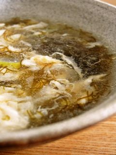 ふわふわ卵ともずくの中華風スープ-レシピのメイン写真