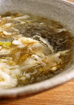 ふわふわ卵ともずくの中華風スープ-レシピのメイン写真