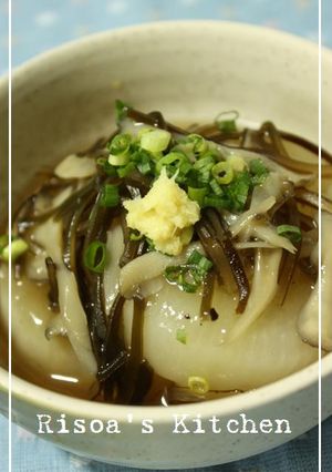 ふろふき大根　塩昆布きのこあん☆-レシピのメイン写真