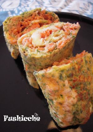 お弁当にピッタリ☆鮭フレークの卵焼き-レシピのメイン写真