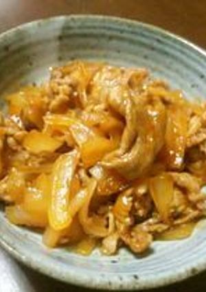 青じそとケチャップで♪豚肉と玉ねぎ炒め-レシピのメイン写真