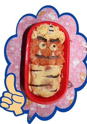 節分✤鬼オムライス弁当-レシピのメイン写真