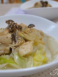 手羽元と白菜のごまスープ-レシピのメイン写真
