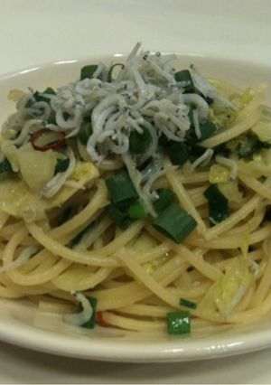 キャベツとしらす干しのパスタ。-レシピのメイン写真