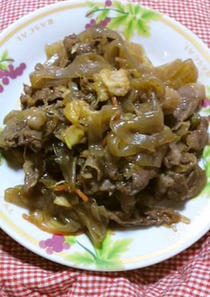 焼きそば風こんにゃくの炒め物-レシピのメイン写真