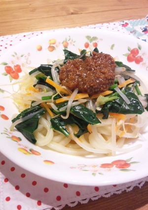 大好き☆給食の肉味噌うどんを簡単お手軽に-レシピのメイン写真