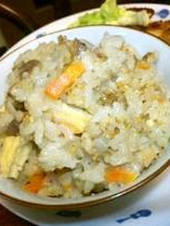 大豆の茹で汁入り炊き込みご飯-レシピのメイン写真