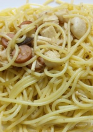 きのこガーリックパスタ-レシピのメイン写真
