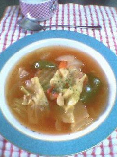 野菜たっぷりトマト風味スープ(脂肪燃焼ダイエットスープ風)-レシピのメイン写真