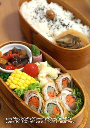 野菜肉巻きフライ：お弁当おかず-レシピのメイン写真