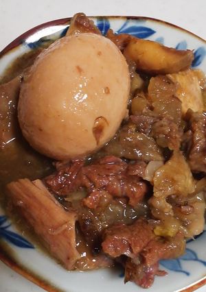 簡単!おもくない牛筋煮込み-レシピのメイン写真