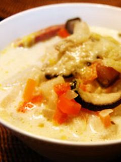 あったかヘルシー♪豆乳スープ-レシピのメイン写真