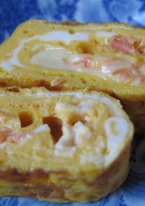 サーモンマヨチー卵焼き-レシピのメイン写真