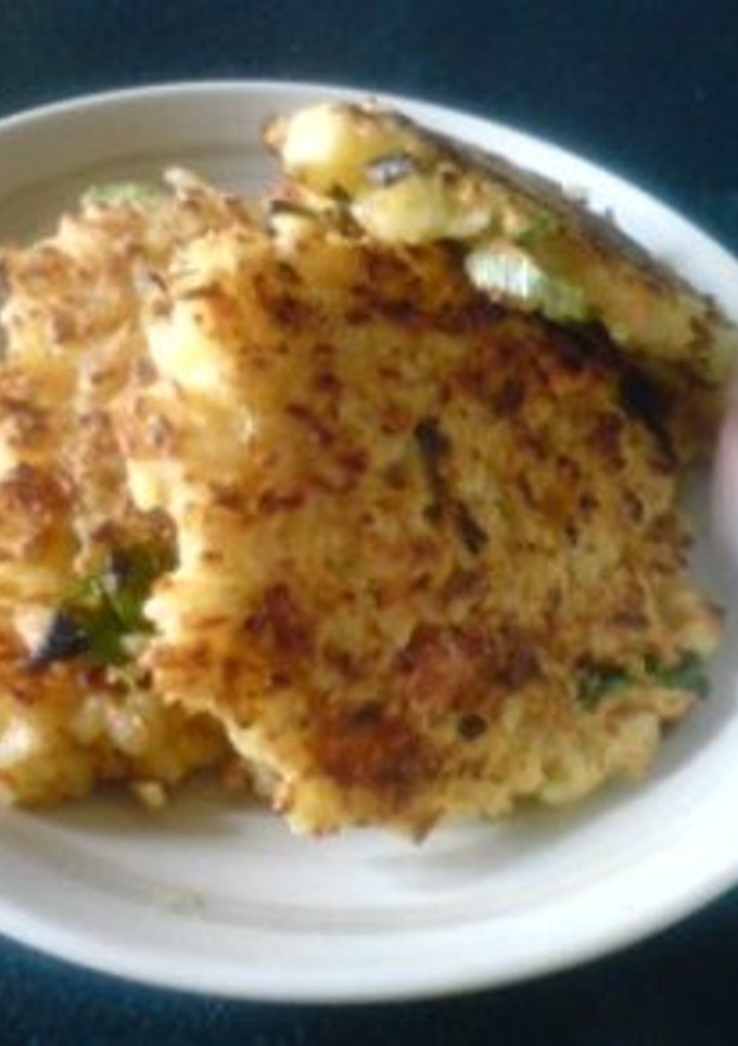 焼さけあらほぐしお焼き-レシピのメイン写真