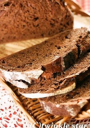 自家製酵母のココアとチョコのカンパーニュ-レシピのメイン写真