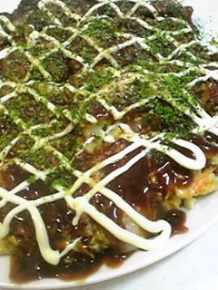 お好み焼き【豚キモチーズ玉】-レシピのメイン写真