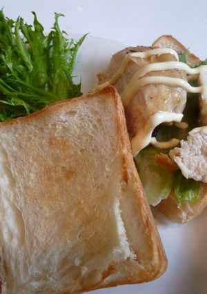 蒸し焼きチキンのサンドイッチ-レシピのメイン写真