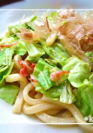 簡単！青じそ風味の～レンジで焼きうどん♬-レシピのメイン写真