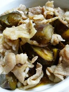 超簡単*豚バラとナスの煮物-レシピのメイン写真