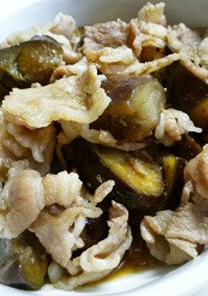 超簡単＊豚バラとナスの煮物-レシピのメイン写真