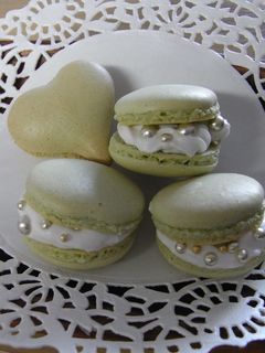 【改】抹茶マカロンで春色グリーン♪-レシピのメイン写真