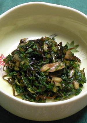 セロリの葉の梅昆布漬け-レシピのメイン写真
