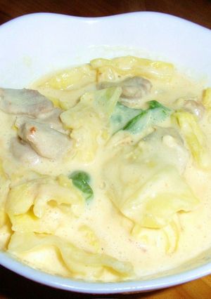 鶏肉とキャベツのクリーム煮-レシピのメイン写真