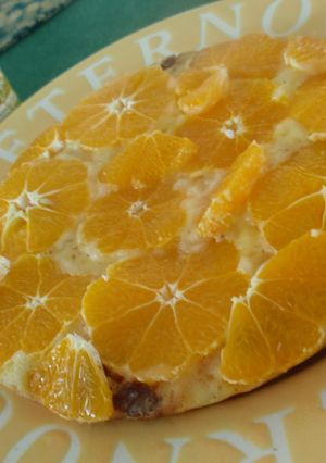 みかんの花柄パンケーキ-レシピのメイン写真