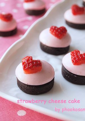 いちごのプチレアチーズケーキ♡-レシピのメイン写真