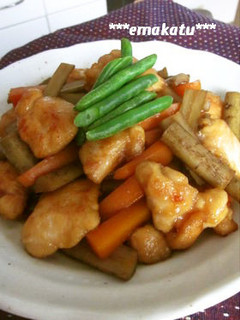 **鶏むね肉で♪やわらか鶏ごぼう**-レシピのメイン写真