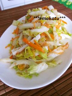*白菜とちくわのさっぱりごま酢サラダ*-レシピのメイン写真